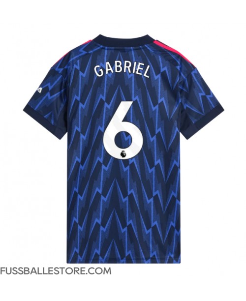 Günstige Arsenal Gabriel Magalhaes #6 Auswärtstrikot Damen 2025-26 Kurzarm Günstige Arsenal Gabriel Magalhaes #6 Auswärtstrikot Damen 2025-26 Kurzarm